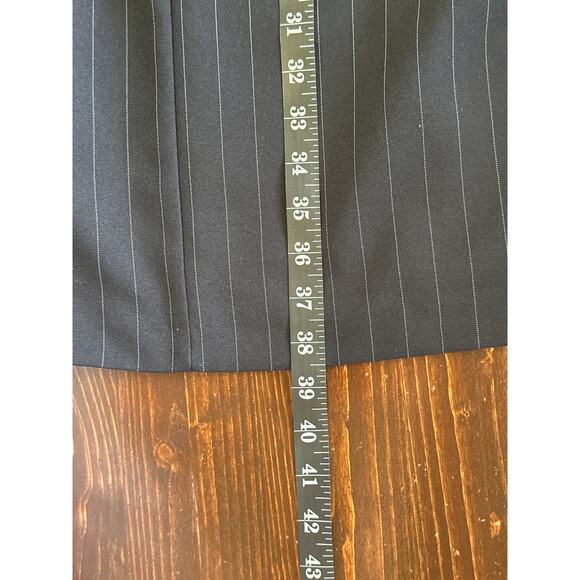 VTG BFA Classics Dress Suit 12P Navy Pinstriped Power Suit Girl Boss Business - Picture 14 of 16